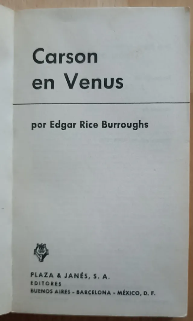 Carson su Venere - Edgar Rice Burroughs