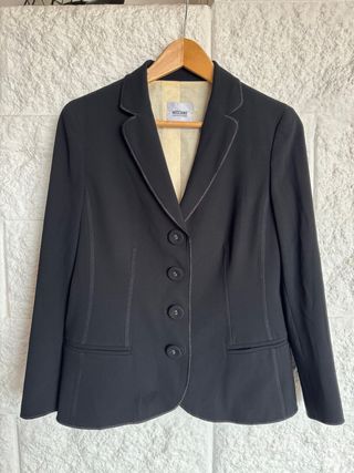 Americana MOSCHINO Negra de Mujer