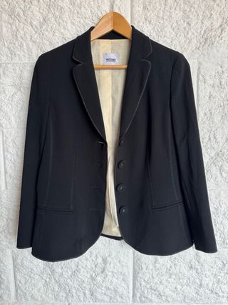 Americana MOSCHINO Negra de Mujer