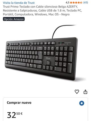 2 Teclados Trust Negros