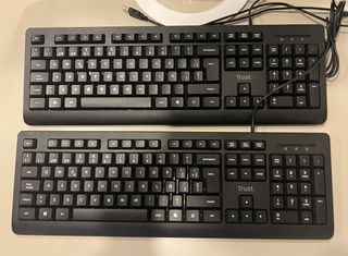 2 Teclados Trust Negros