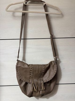 Bolso bandolera mujer topo oscuro/marrón