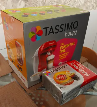 Cafetera Tassimo Happy Bosch Roja + 21 cápsulas.