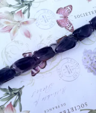 Pulsera de amatista y plata