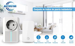 Campanello cinetico senza fili NO batterie Nuovo