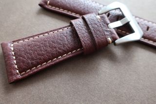Cinturino 26mm in pelle Cognac 26/22mm per Panerai