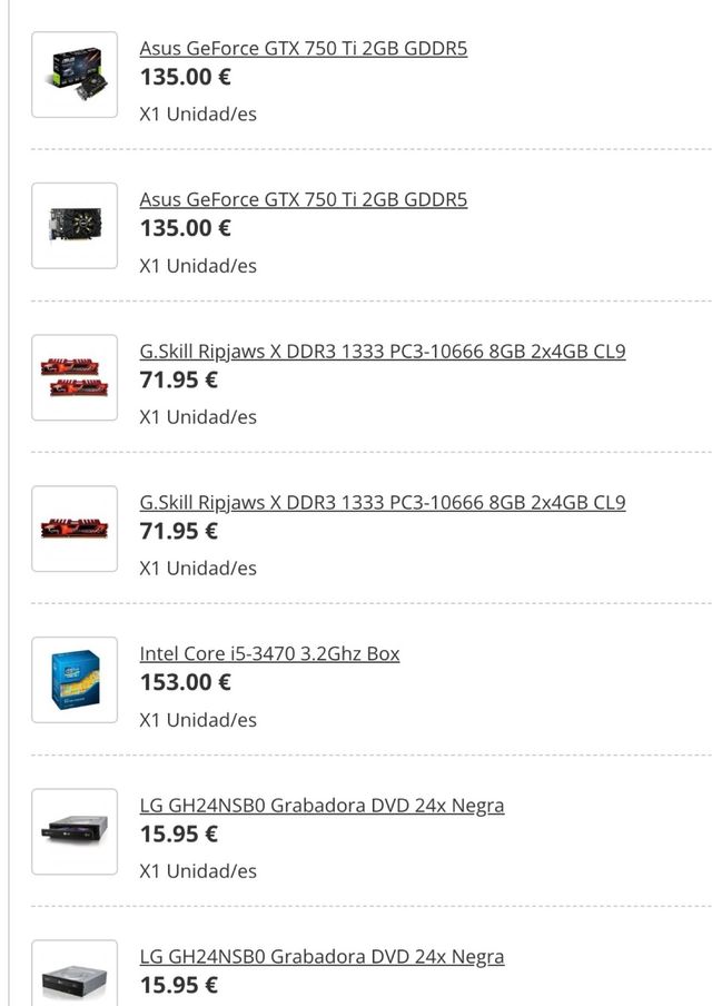Ordenador Gaming i5 GTX Negro