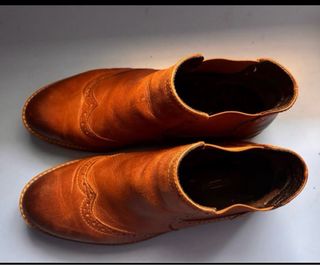 Botines Oxford Piel Marrón Talla 38