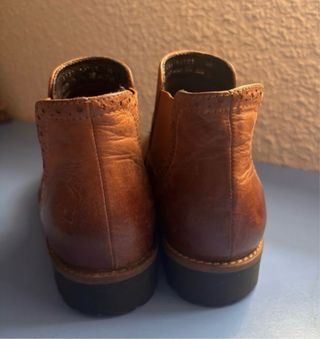 Botines Oxford Piel Marrón Talla 38