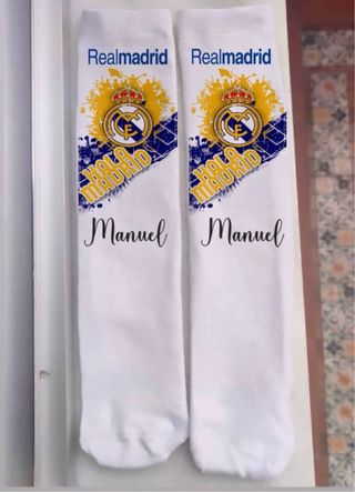 Calcetines Real Madrid Personalizados Manuel