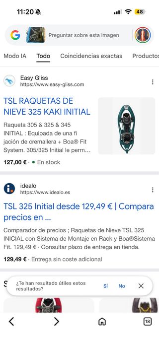 Raquetas de nieve TSL 325 Kaki Initial