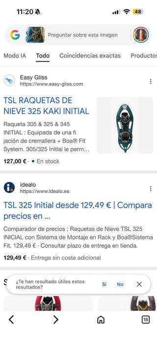 Raquetas de nieve TSL 325 Kaki Initial