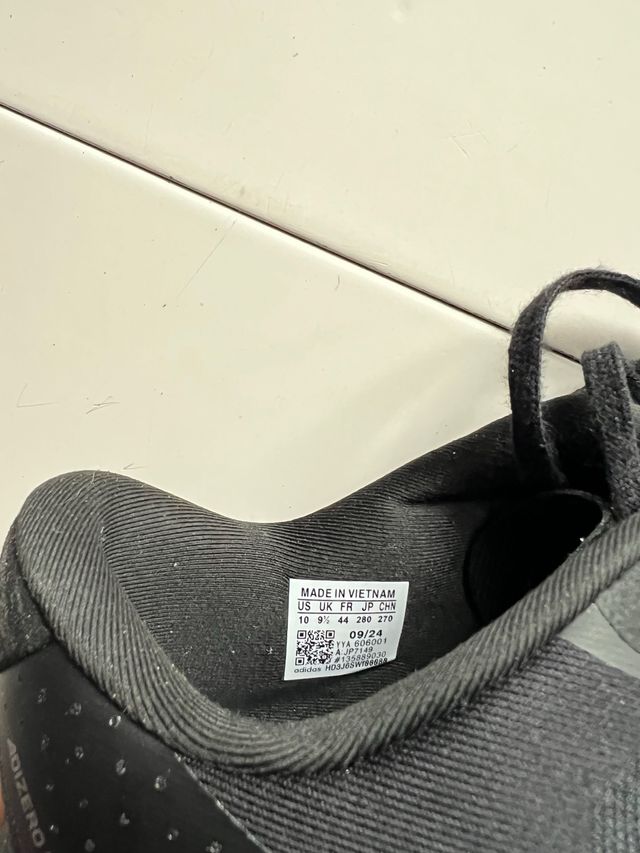 Adidas Adicero EVO SL Zapatillas Negras Blancas