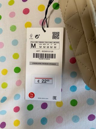 Bolso Zara Beige Cadena Dorada