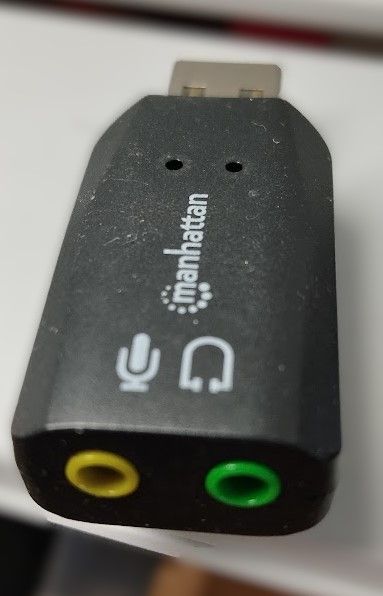 Adaptador Sonido USB Manhattan Negro/Verde