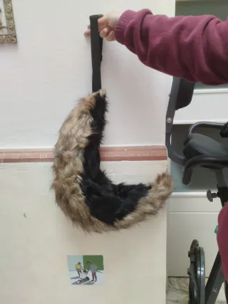 Cola de zorro para disfraz