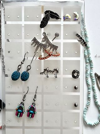 Lote Bisutería Plata anillos pendientes collares