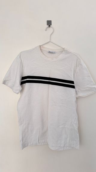 Camiseta Zara Blanca Talla S