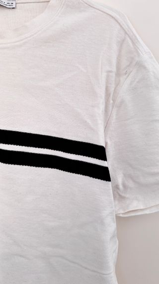 Camiseta Zara Blanca Talla S