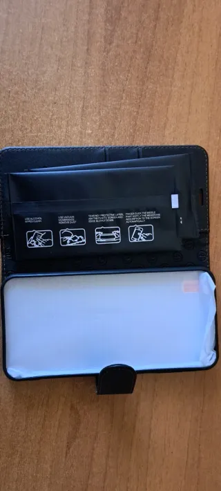 Custodia Pelle Ivencase + 2 Vetri Samsung A15