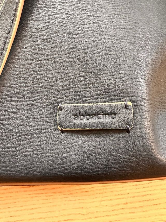 Bolso Abbacino Negro Piel con Cuerda