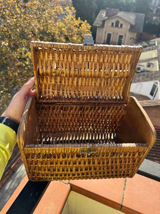 Cesta Mimbre Vintage Cooperativa Empordà