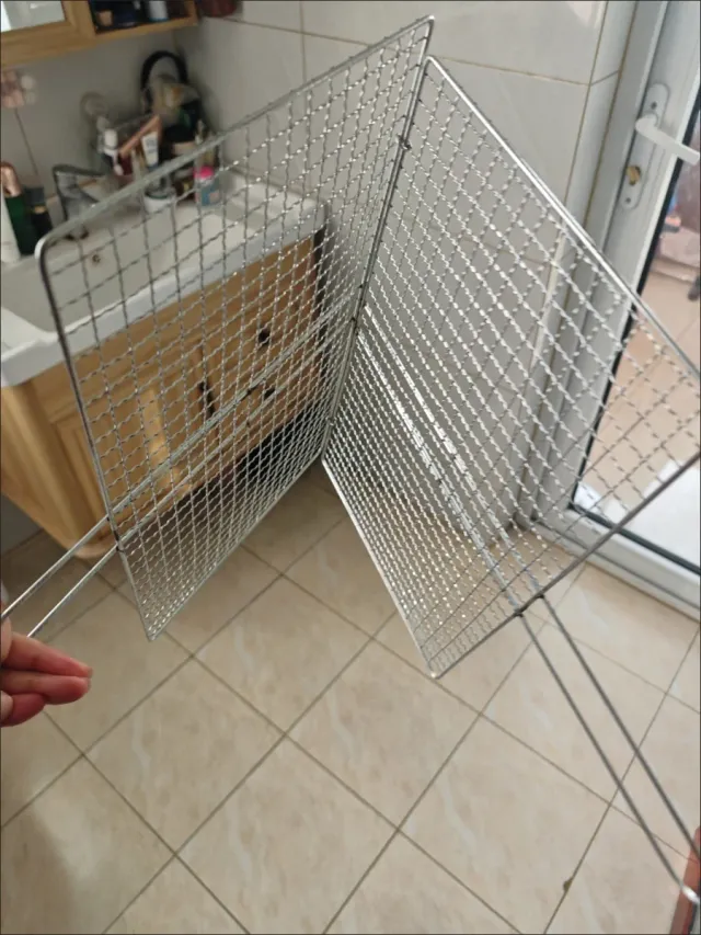 Red para barbacoa de metal