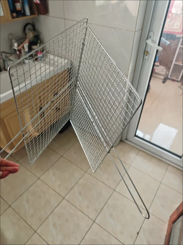 Red para barbacoa de metal