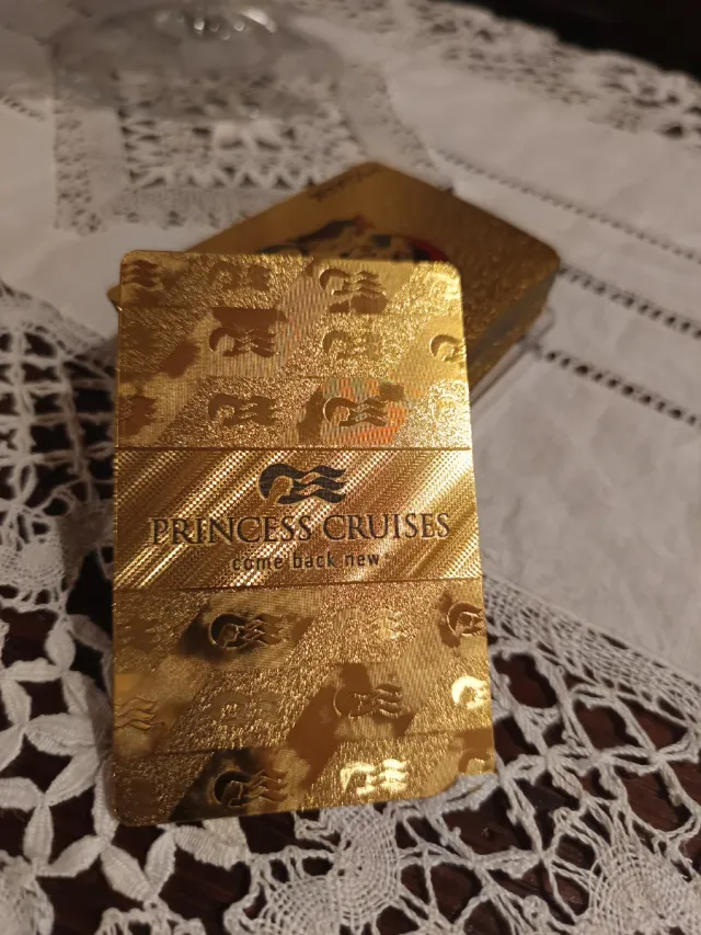 Carte da gioco in oro 999,9 Princess Cruises