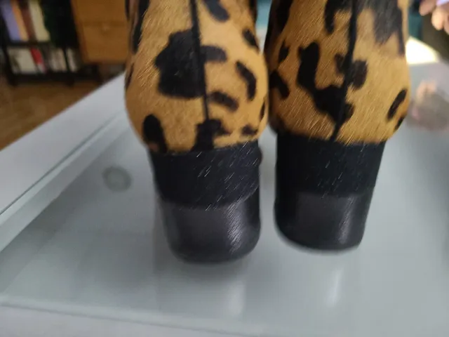 Botines de señora con estampado de leopardo