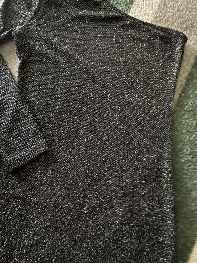 Vestido fiesta brillo asimétrico Talla M