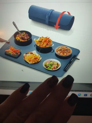 Scaldavivande elettrico arrotolabile