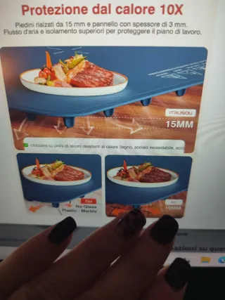 Scaldavivande elettrico arrotolabile