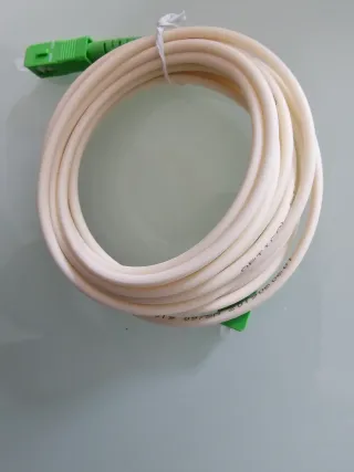 Cable Fibra Óptica APC SC a SC Blanco