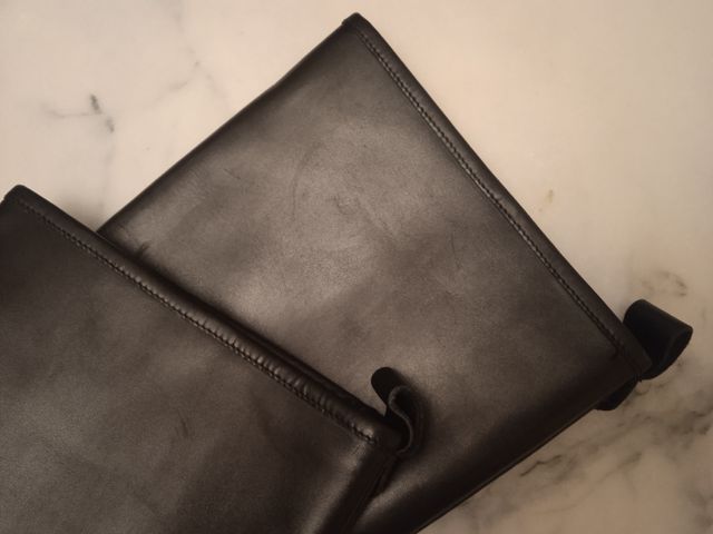 Botas altas de piel negras T37