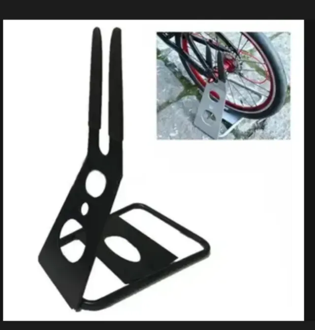 Soporte para bicicleta sin uso