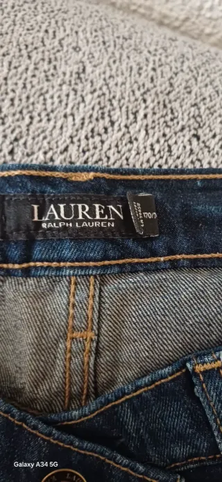 Pantalón vaquero patchwork