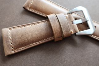 Cinturino in pelle crema 26mm 26/22mm per Panerai