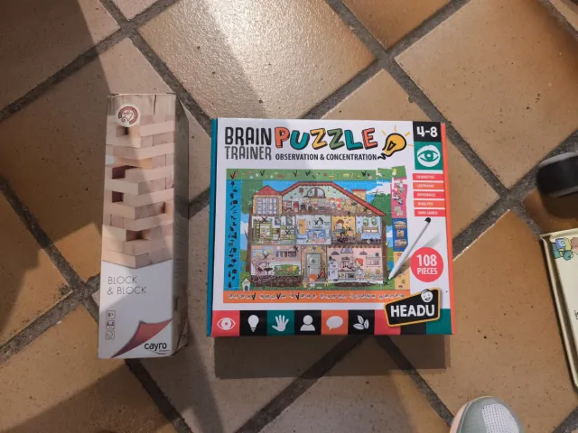 Puzzle Brain Trainer y Juego Block & Block regalo