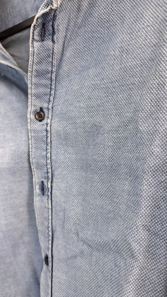 Camisa Zara azul hombre