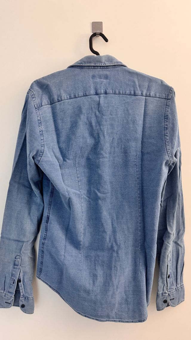 Camisa Zara azul hombre