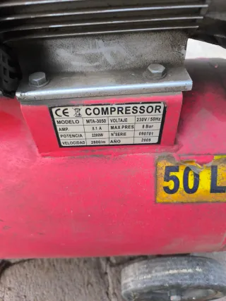 Compresor 3cv Motor eléctrico Averiado
