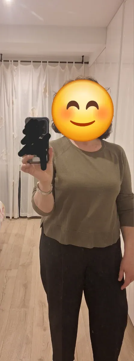 Jersey Zara verde militar