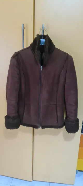 Giubbotto montone marrone