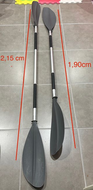 2 Remos Piragüismo Tribord 215cm y 190cm