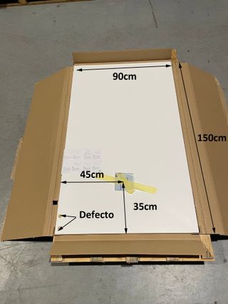 Plato de ducha 90x150 cm Blanco Pizarra