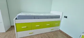 Cama nido con cajones y mesita