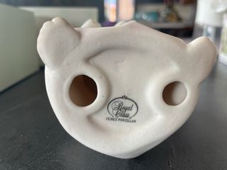 Angelo rosa bianco in porcellana