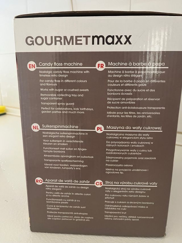 Máquina de algodón de azúcar GOURMETmaxx