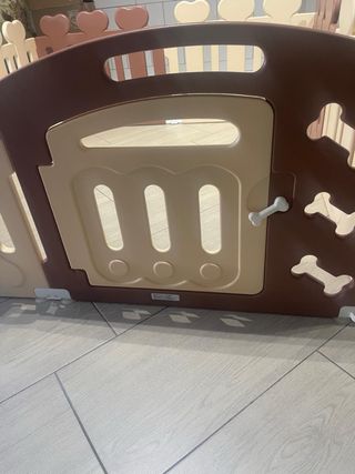 Recinto per animali 8 pezzi con porta